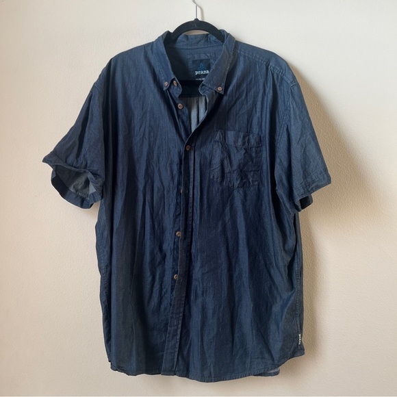 Prana Denim Broderick Shirt Men's Size XXL - Picture 2 of 3